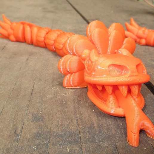 Download free STL file Feathered Snake Quetzalcoatl • Object to 3D